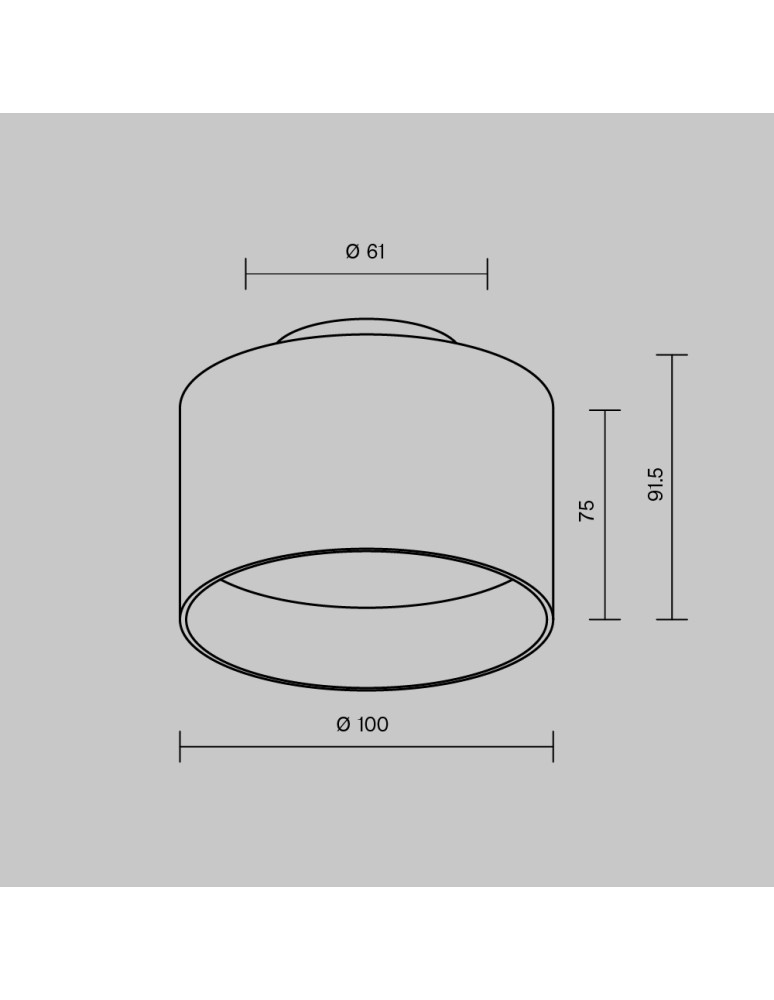 LED ceiling luminaires - Maytoni Planet LED Ceiling Lamp 12W 500lm 4000K Black C009CW-L12B4K. - product kolory-swiatla.pl 6