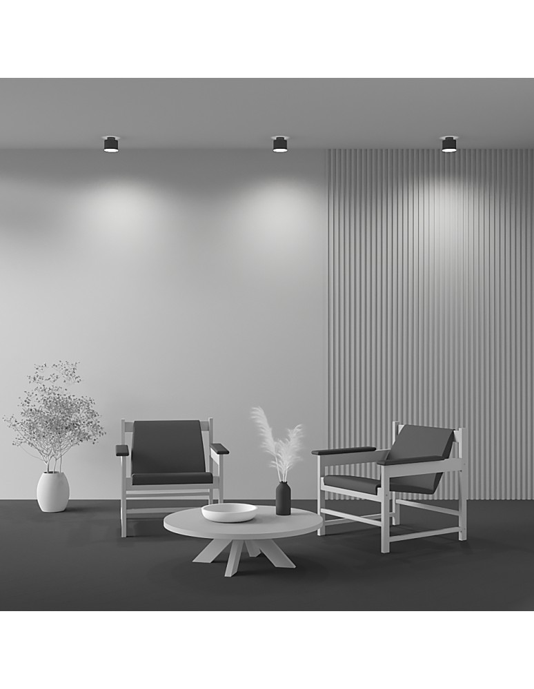 LED ceiling luminaires - Maytoni Planet LED Ceiling Lamp 12W 500lm 4000K Black C009CW-L12B4K. - product kolory-swiatla.pl 7