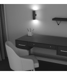 Wall lamps - Maytoni Focus Design Wall lamp/wall lamp 2xGU10 7W Black C069WL-02B. - product 5