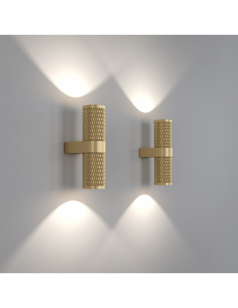 Maytoni Focus Design Kinkiet/Ścienna 2xGU10 7W Złoty Mat C069WL-02MG Maytoni Focus Design Kinkiet/Ścienna 2xGU10 7W Złoty Mat C069WL-02MG