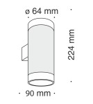 Wall lamps - Maytoni KILT LED wall lamp/wall lamp 10W 750lm 3000K White C027WL-L10W. - product 5