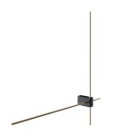 Maytoni Pars Kinkiet/Ścienna LED 12W 1050lm 3000K Czarny, Złoty C070WL-L12GB3K