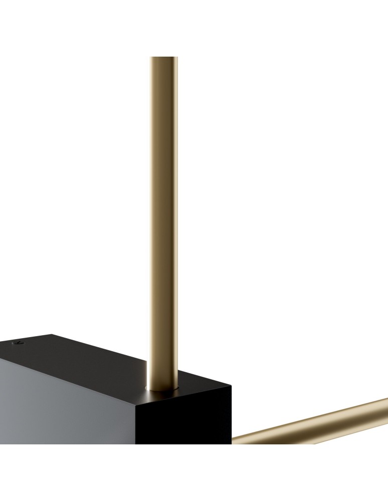 Maytoni Pars Kinkiet/Ścienna LED 12W 1050lm 3000K Czarny, Złoty C070WL-L12GB3K