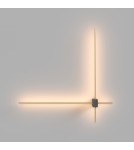 Maytoni Pars Kinkiet/Ścienna LED 12W 1050lm 3000K Czarny, Złoty C070WL-L12GB3K