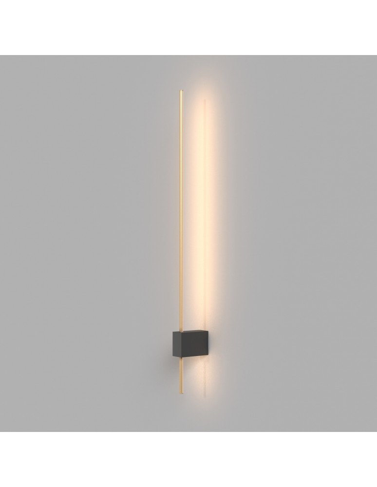 Wall lamps - Maytoni Pars LED wall lamp/wall lamp 6W 500lm 3000K Black, Gold C070WL-L6GB3K - product kolory-swiatla.pl 1