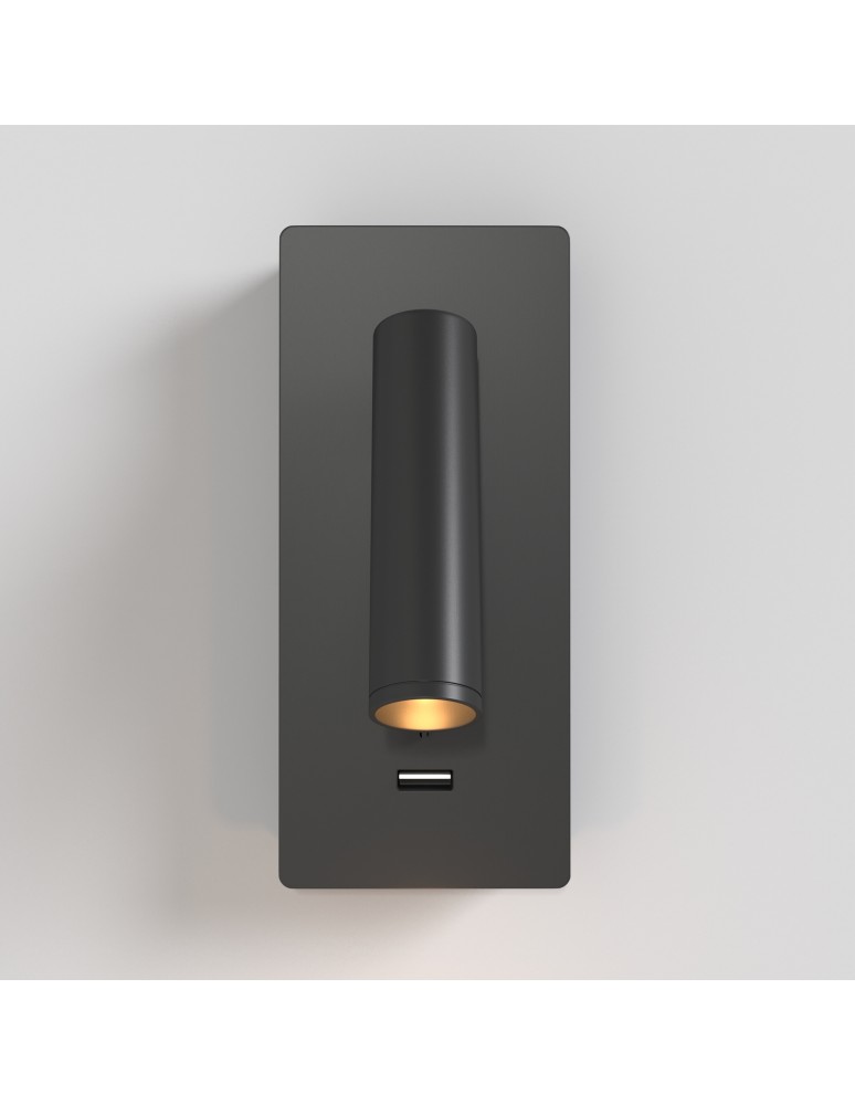 Wall lamps - Maytoni Mirax Wall lamp/wall switch with LED reading switch 3W 200lm 3000K Black C041WL-L3B3K - product kolory-swiatla.pl 6