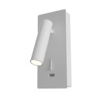 Wall lamps - Maytoni Mirax Wall lamp/wall switch with LED reading switch 3W 200lm 3000K White C041WL-L3W3K - product 1