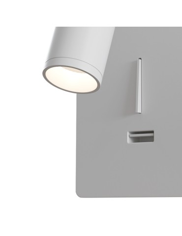 Maytoni Mirax Kinkiet/Ścienna z Włącznikiem Do Czytania LED 3W 200lm 3000K Biały C041WL-L3W3K - produkt 2