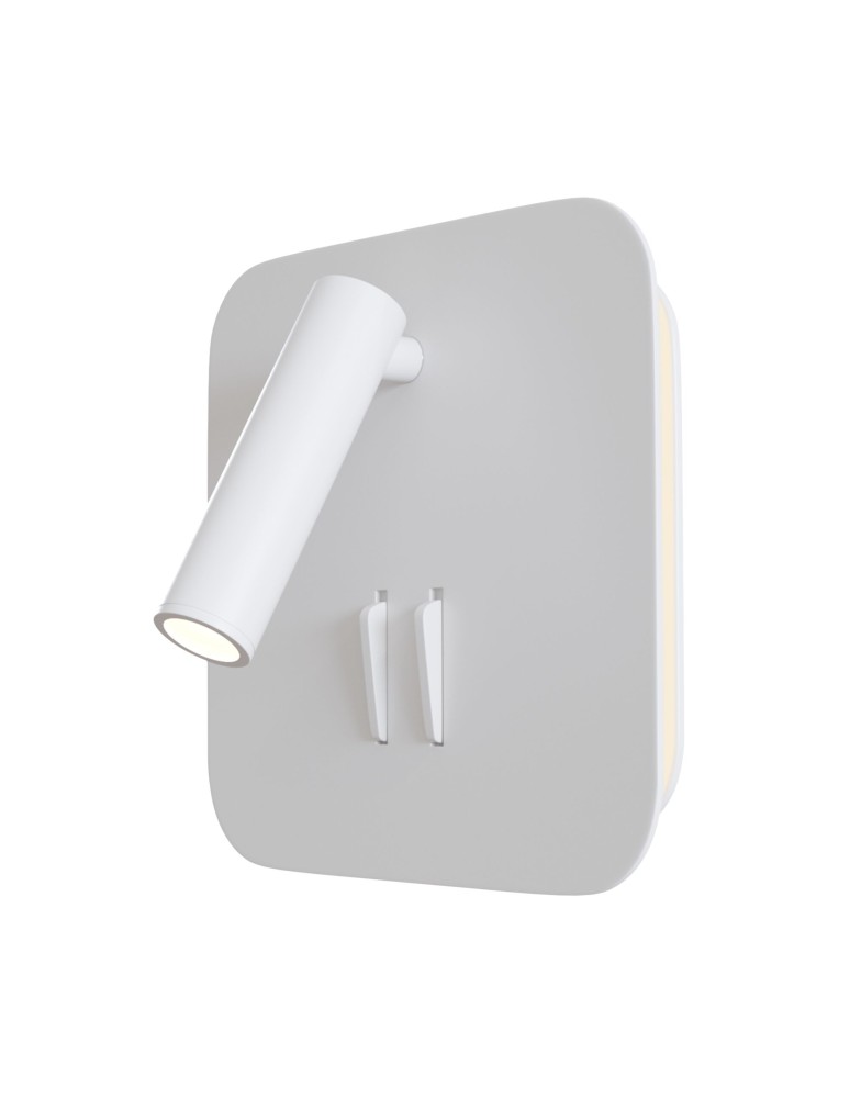 Wall lamps - Maytoni Ios 176 Wall lamp/wall switch with LED reading switch 9W 550lm 3000K White C175-WL-01-6W-W - product kolory-swiatla.pl 1