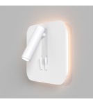 Maytoni Ios 176 Kinkiet/Ścienna z Włącznikiem Do Czytania LED 9W 550lm 3000K Biały C175-WL-01-6W-W