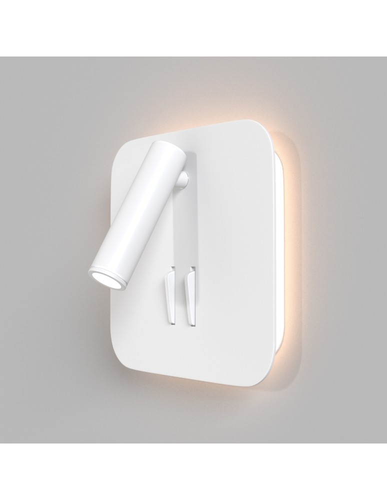 Maytoni Ios 176 Kinkiet/Ścienna z Włącznikiem Do Czytania LED 9W 550lm 3000K Biały C175-WL-01-6W-W