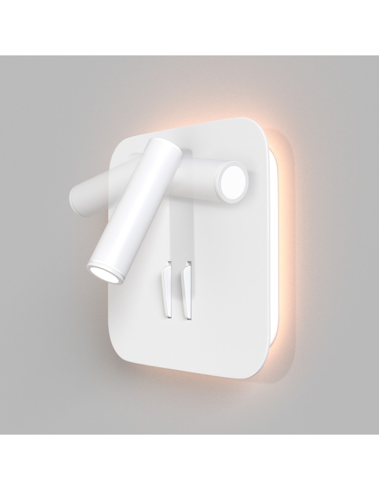 Maytoni Ios 176 Kinkiet/Ścienna z Włącznikiem Do Czytania LED 9W 550lm 3000K Biały C175-WL-01-6W-W