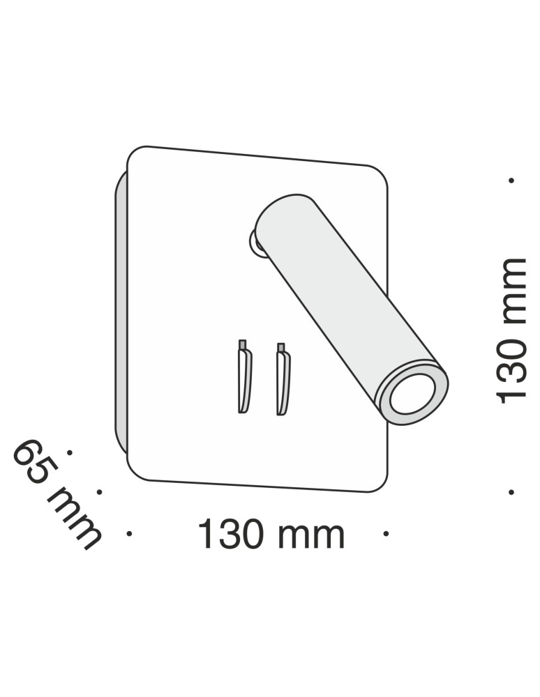Maytoni Ios 176 Kinkiet/Ścienna z Włącznikiem Do Czytania LED 9W 550lm 3000K Biały C175-WL-01-6W-W