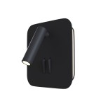 Wall lamps - Maytoni Ios 176 Wall lamp/wall switch with LED reading switch 9W 550lm 3000K Black C175-WL-01-6W-B - product 1