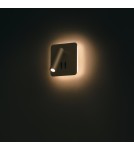 Maytoni Ios 176 Kinkiet/Ścienna z Włącznikiem Do Czytania LED 9W 550lm 3000K Black C175-WL-01-6W-B