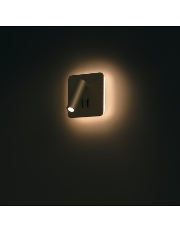 Maytoni Ios 176 Wall lamp/wall switch with LED reading switch 9W 550lm 3000K Black C175-WL-01-6W-B - product 2