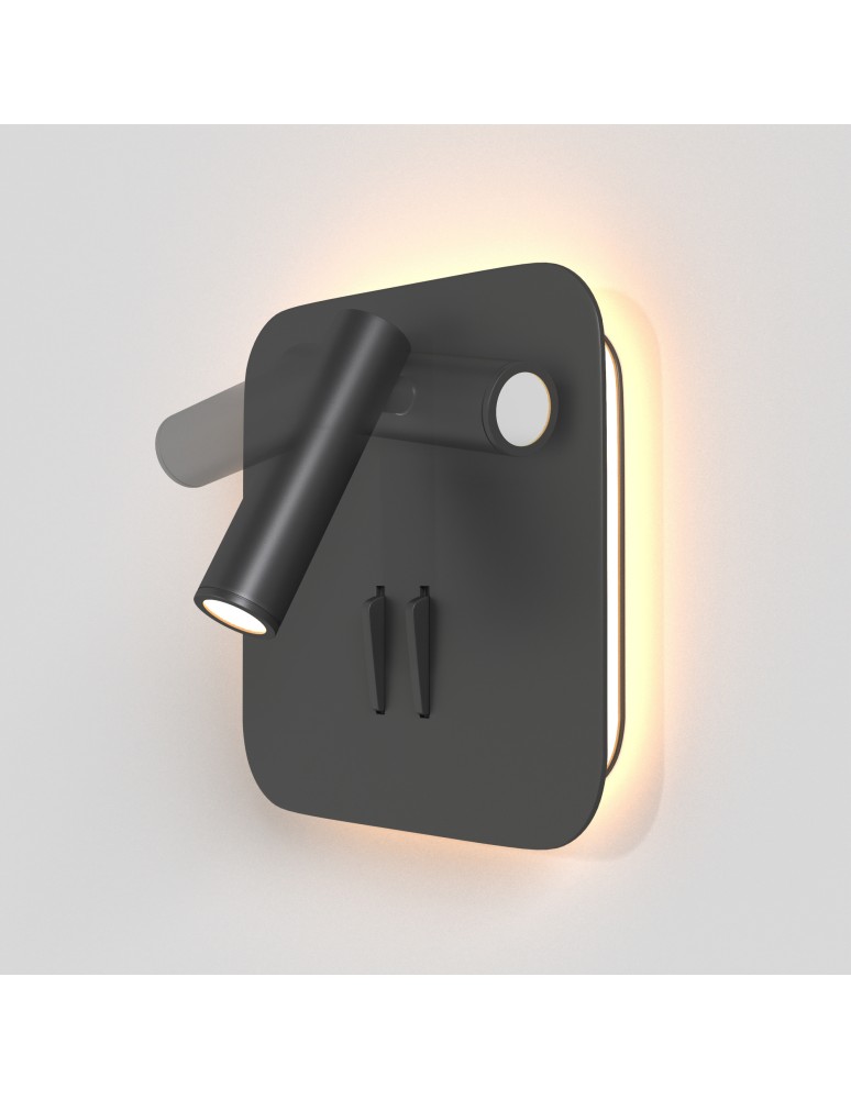 Wall lamps - Maytoni Ios 176 Wall lamp/wall switch with LED reading switch 9W 550lm 3000K Black C175-WL-01-6W-B - product kolory-swiatla.pl 6
