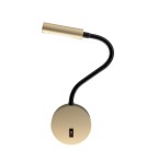 Wall lamps - Maytoni Stem Wall lamp/wall switch with LED reading switch 3W 150lm 3000K Gold Matte C035WL-L3MG3K - product 2