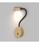 Wall lamps - Maytoni Stem Wall lamp/wall switch with LED reading switch 3W 150lm 3000K Gold Matte C035WL-L3MG3K - product 4
