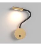 Wall lamps - Maytoni Stem Wall lamp/wall switch with LED reading switch 3W 150lm 3000K Gold Matte C035WL-L3MG3K - product 5