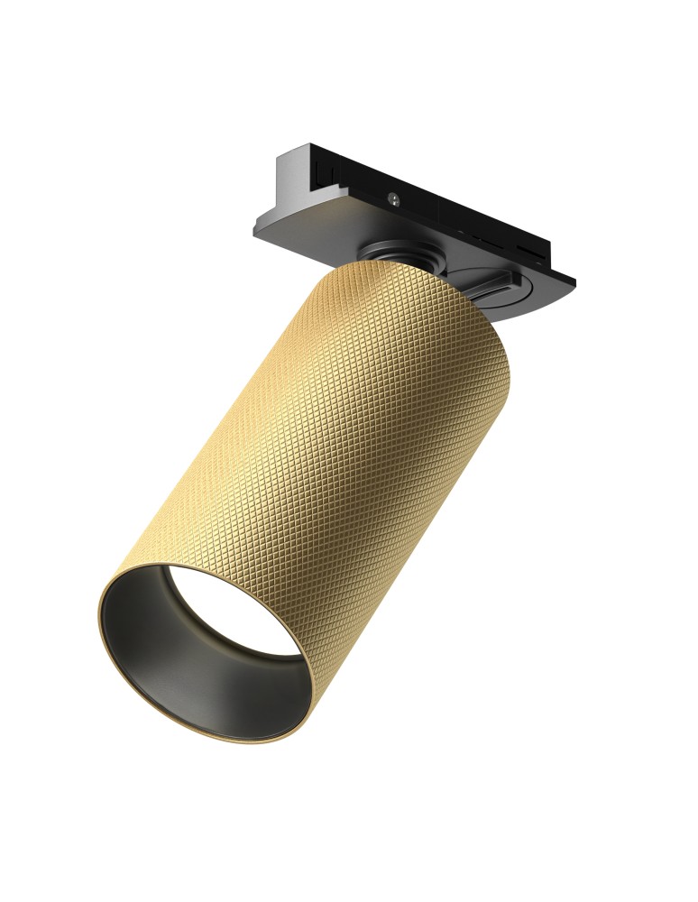 Lamps for 1 phase busbars - Maytoni Artisan UNITY Single-Circuit Rail Spotlight 1xGU10 12W Black, Gold Matte TR089-1-GU10-BMG - product kolory-swiatla.pl 1