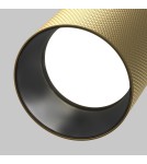 Lamps for 1 phase busbars - Maytoni Artisan UNITY Single-Circuit Rail Spotlight 1xGU10 12W Black, Gold Matte TR089-1-GU10-BMG - product 2