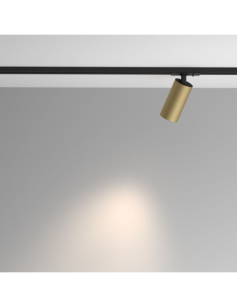 Lamps for 1 phase busbars - Maytoni Artisan UNITY Single-Circuit Rail Spotlight 1xGU10 12W Black, Gold Matte TR089-1-GU10-BMG - product kolory-swiatla.pl 3