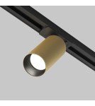 Lamps for 1 phase busbars - Maytoni Artisan UNITY Single-Circuit Rail Spotlight 1xGU10 12W Black, Gold Matte TR089-1-GU10-BMG - product 4