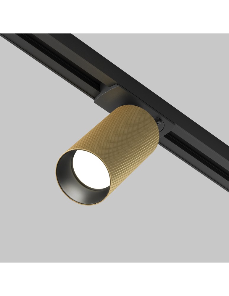 Lamps for 1 phase busbars - Maytoni Artisan UNITY Single-Circuit Rail Spotlight 1xGU10 12W Black, Gold Matte TR089-1-GU10-BMG - product kolory-swiatla.pl 4
