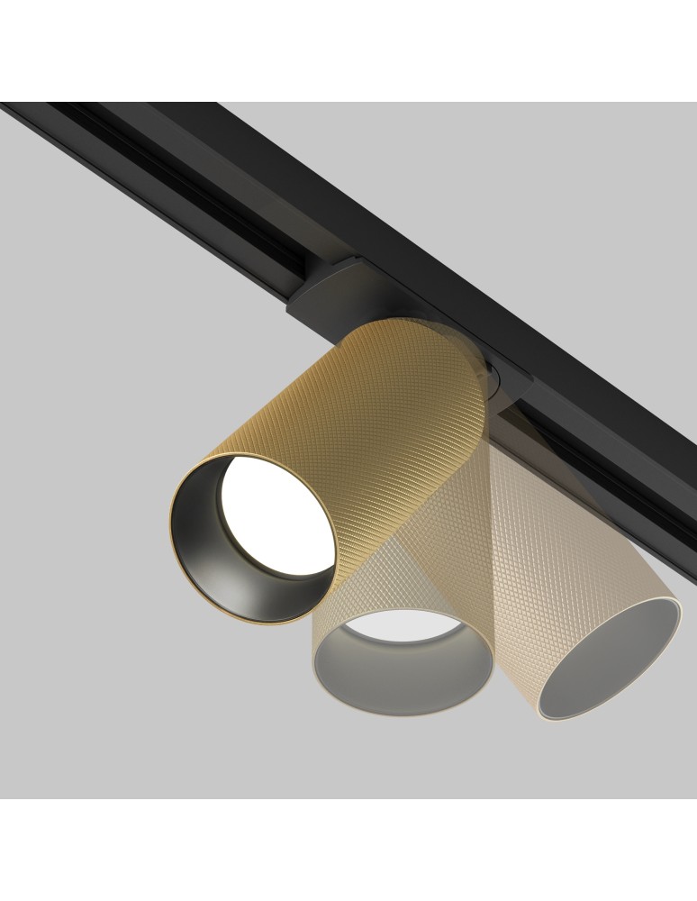 Lamps for 1 phase busbars - Maytoni Artisan UNITY Single-Circuit Rail Spotlight 1xGU10 12W Black, Gold Matte TR089-1-GU10-BMG - product kolory-swiatla.pl 6
