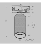 Lamps for 1 phase busbars - Maytoni Artisan UNITY Single-Circuit Rail Spotlight 1xGU10 12W White TR089-1-GU10-WW - product 7