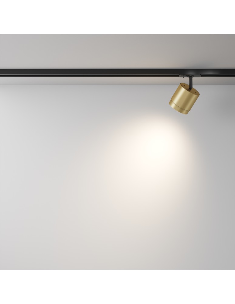 Lamps for 1 phase busbars - Maytoni Polar Spotlight for UNITY Single-Circuit Bus 1xGX53 15W Black, Gold Mat TR088-1-GX53-MG - product kolory-swiatla.pl 4