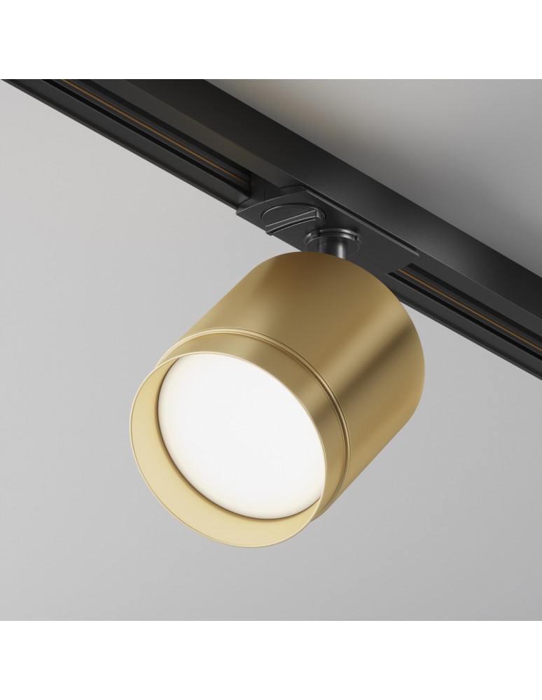 Lamps for 1 phase busbars - Maytoni Polar Spotlight for UNITY Single-Circuit Bus 1xGX53 15W Black, Gold Mat TR088-1-GX53-MG - product kolory-swiatla.pl 5