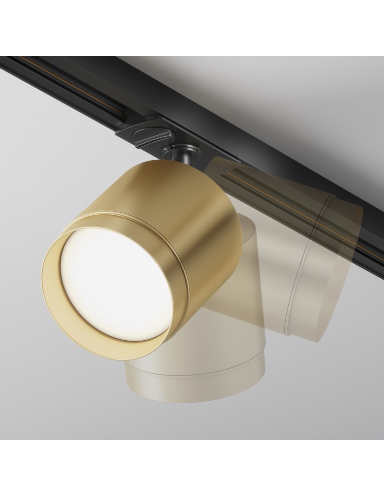 Lamps for 1 phase busbars - Maytoni Polar Spotlight for UNITY Single-Circuit Bus 1xGX53 15W Black, Gold Mat TR088-1-GX53-MG - product kolory-swiatla.pl 7