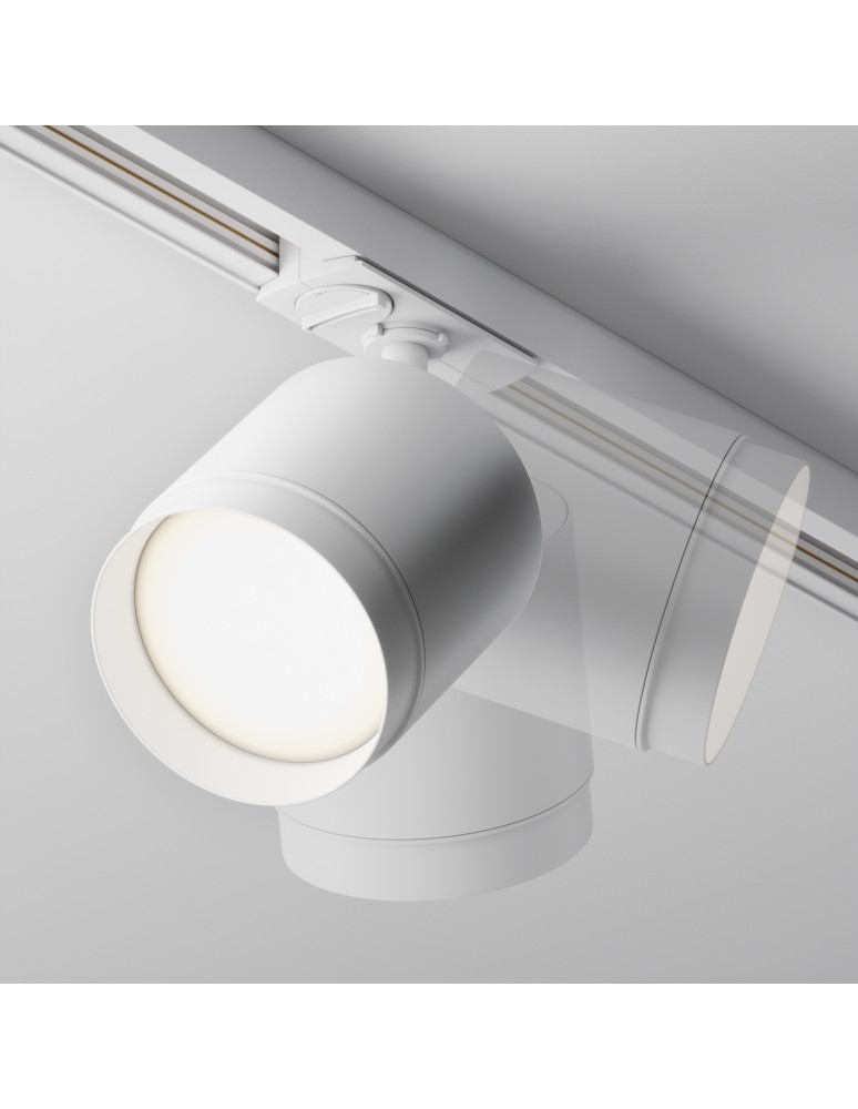 Lamps for 1 phase busbars - Maytoni Polar Spotlight for UNITY Single Circuit Bus 1xGX53 15W White TR088-1-GX53-W. - product kolory-swiatla.pl 7