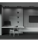 Lamps for 1 phase busbars - Maytoni Basis Rot UNITY LED single circuit bus lamp 12W 780lm 3000K Black TR104-1-12W3K-B-DE. - product 7