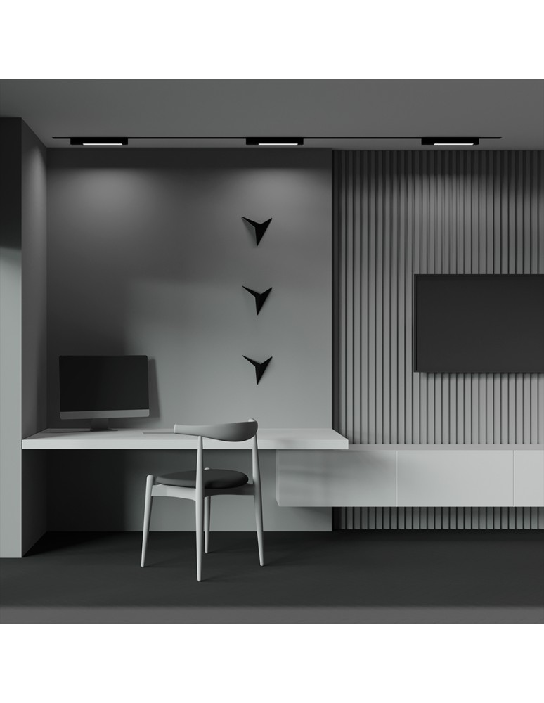 Lamps for 1 phase busbars - Maytoni Basis Rot UNITY LED single circuit bus lamp 12W 780lm 3000K Black TR104-1-12W3K-B-DE. - product kolory-swiatla.pl 7