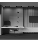 Lamps for 1 phase busbars - Maytoni Basis Rot Single Circuit Bus Lamp UNITY LED 24W 1540lm 3000K Black TR104-1-24W3K-B-DE. - product 7