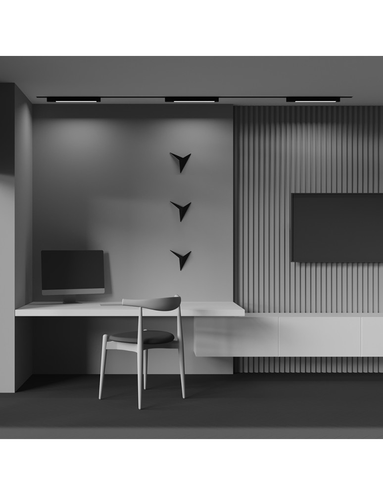 Lamps for 1 phase busbars - Maytoni Basis Rot Single Circuit Bus Lamp UNITY LED 24W 1540lm 3000K Black TR104-1-24W3K-B-DE. - product kolory-swiatla.pl 7