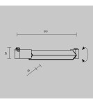 Lamps for 1 phase busbars - Maytoni Basis Rot UNITY LED single circuit bus lamp 24W 1540lm 3000K White TR104-1-24W3K-W-DE. - product 6