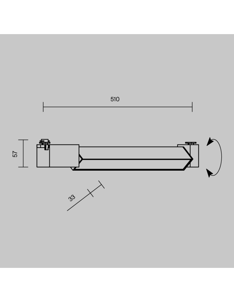 Lamps for 1 phase busbars - Maytoni Basis Rot UNITY LED single circuit bus lamp 24W 1900lm 4000K White TR104-1-24W4K-W-DE. - product kolory-swiatla.pl 6