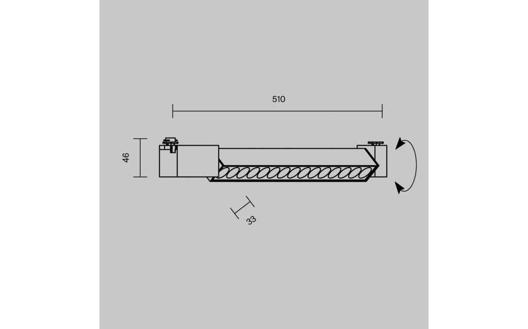 Maytoni Points Rot Lampa do Szyny Jednoobwodowej UNITY LED 22W 1130lm 3000K Black TR010-1-22W3K-M-B-DE