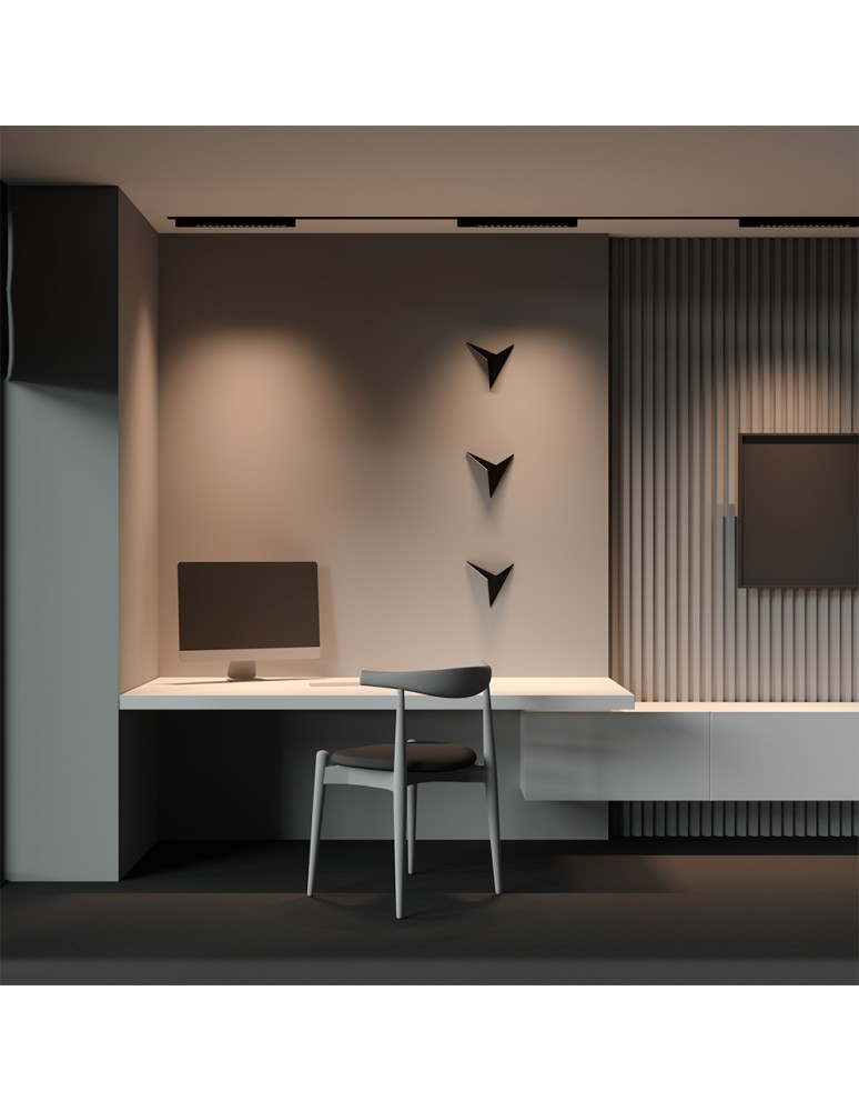 Lamps for 1 phase busbars - Maytoni Points Rot Lamp for UNITY LED Single Circuit Rail 22W 1130lm 3000K Black TR010-1-22W3K-M-B-DE - product kolory-swiatla.pl 7