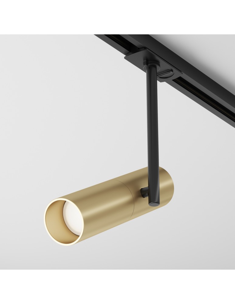 Lamps for 1 phase busbars - Maytoni Elti UNITY Single-Circuit Rail Spotlight 1xGU10 10W Black, Gold TR005-1-GU10-BG - product kolory-swiatla.pl 5