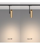 Lamps for 1 phase busbars - Maytoni Elti UNITY Single-Circuit Rail Spotlight 1xGU10 10W Black, Gold TR005-1-GU10-BG - product 6