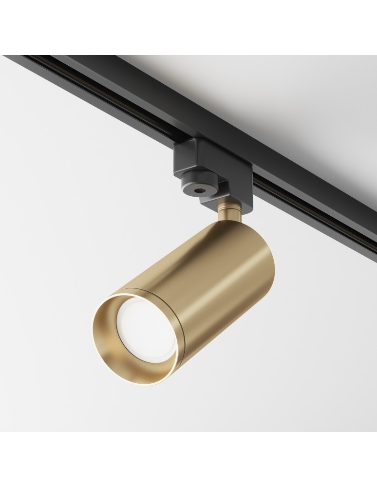 Lamps for 1 phase busbars - Maytoni Focus Spotlight for UNITY Single-Circuit Rail 1xGU10 10W Gold Matte TR004-1-GU10-MG - product kolory-swiatla.pl 4