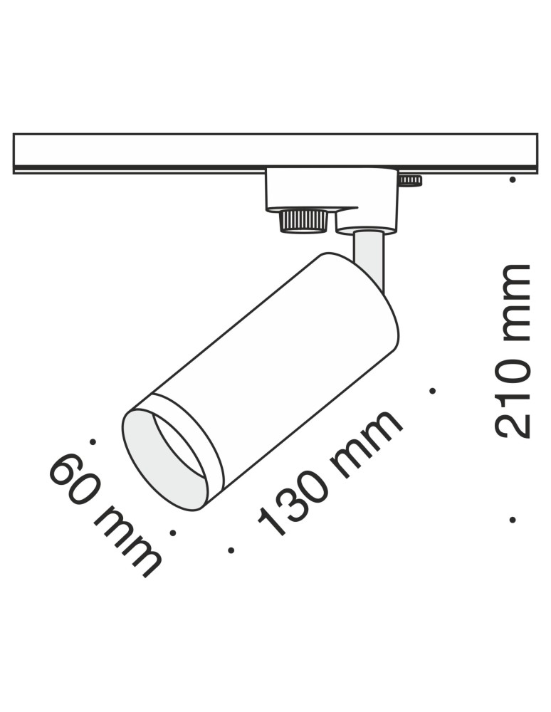 Lamps for 1 phase busbars - Maytoni Focus Spotlight for UNITY Single-Circuit Rail 1xGU10 10W Gold Matte TR004-1-GU10-MG - product kolory-swiatla.pl 6