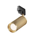 Lamps for 1 phase busbars - Maytoni Focus Design UNITY 1xGU10 10W Gold TR011-1-GU10-G Single Circuit Rail Spotlight. - product 1