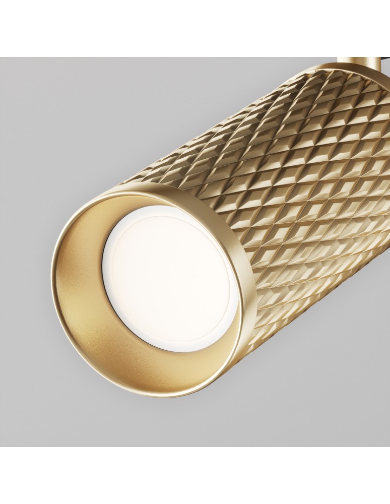 Lamps for 1 phase busbars - Maytoni Focus Design UNITY 1xGU10 10W Gold TR011-1-GU10-G Single Circuit Rail Spotlight. - product kolory-swiatla.pl 3