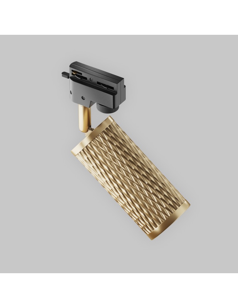 Lamps for 1 phase busbars - Maytoni Focus Design UNITY 1xGU10 10W Gold TR011-1-GU10-G Single Circuit Rail Spotlight. - product kolory-swiatla.pl 6